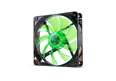 VENTILADOR 120X120 NOX COOLFAN 120 LED VERDE