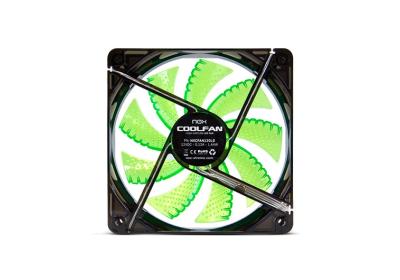 VENTILADOR 120X120 NOX COOLFAN 120 LED VERDE