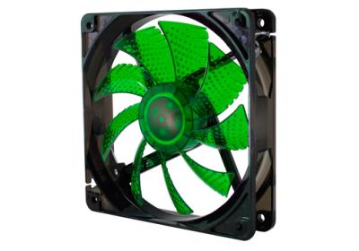 VENTILADOR 120X120 NOX COOLFAN 120 LED VERDE