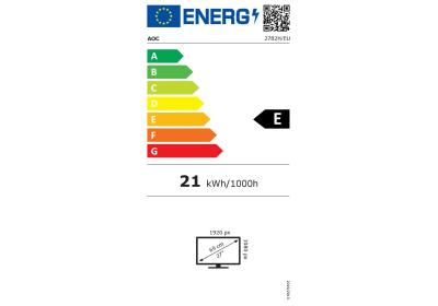 MONITOR LED IPS 27 AOC 27B2H/EU NEGRO