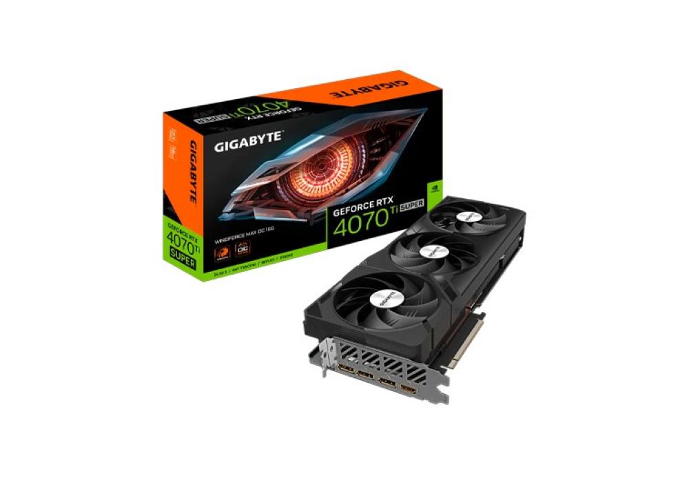 TARJETA GRÁFICA GIGABYTE RTX 4070TI SUPER WINDFORCE MAX OC