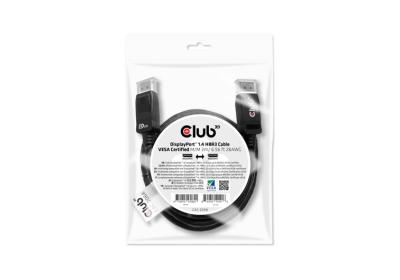 CABLE CLUB3D DISPLAYPORT 1.4