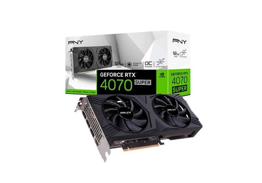 TARJETA GRÁFICA PNY RTX 4070 SUPER 12GB VERTO DUAL FAN