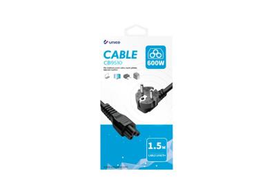 CABLE DE ALIMENTACIÓN UNICO DE COLA DE FLOR 1.5M