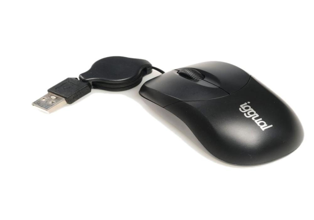 iggual Ratón retráctil COM-BASIC-800DPI negro iggual Ratón retráctil COM-BASIC-800DPI negro