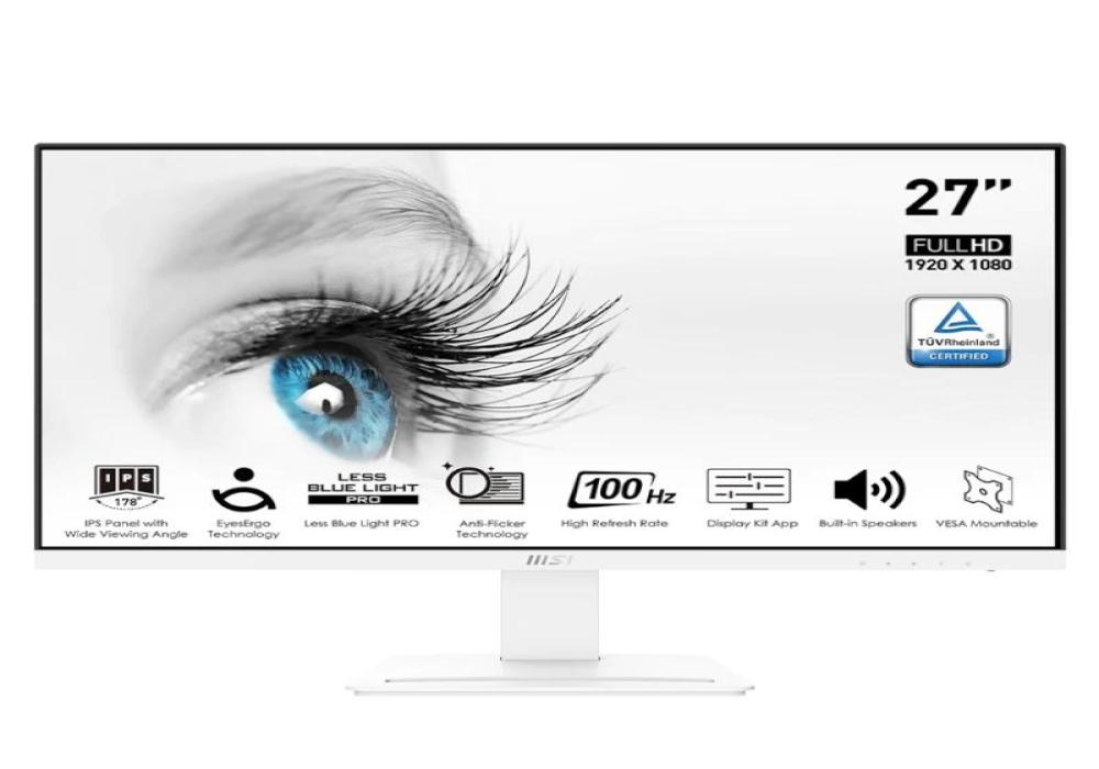 MSI MP273AW Monitor 27" IPS FHD VGA DP HDMI MM Bco MSI MP273AW Monitor 27" IPS FHD VGA DP HDMI MM Bco