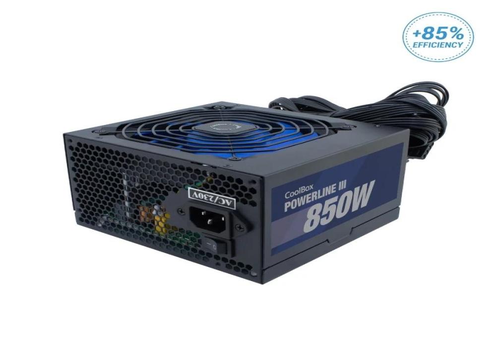 COOLBOX FUENTE ALIM ATX POWERLINE3 850W 85%EFI COOLBOX FUENTE ALIM ATX POWERLINE3 850W 85%EFI