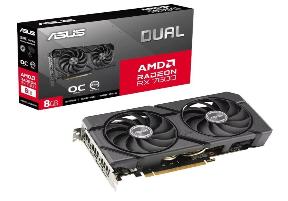 ASUS VGA AMD DUAL RX7600 O8G EVO 8GB DDR6 ASUS VGA AMD DUAL RX7600 O8G EVO 8GB DDR6