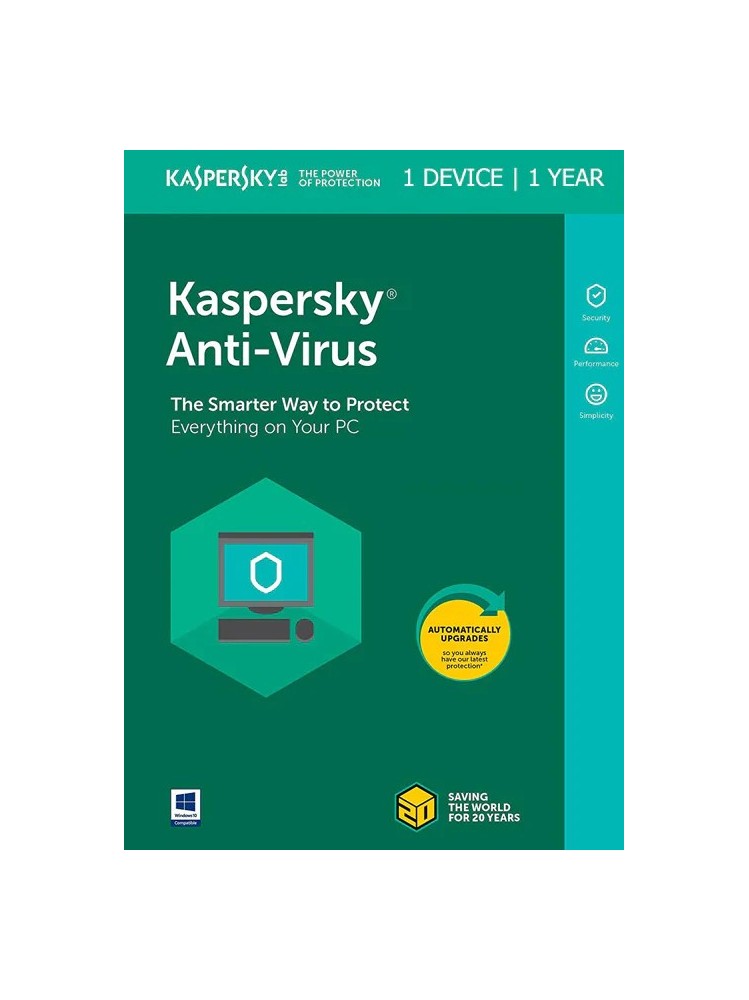 Clave Kaspersky Anti-Virus 2023 1 dispositivo 1 año