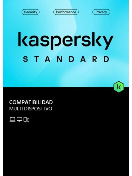 Clave Kaspersky Standard 2023 1 dispositivo 2 años + Implementación