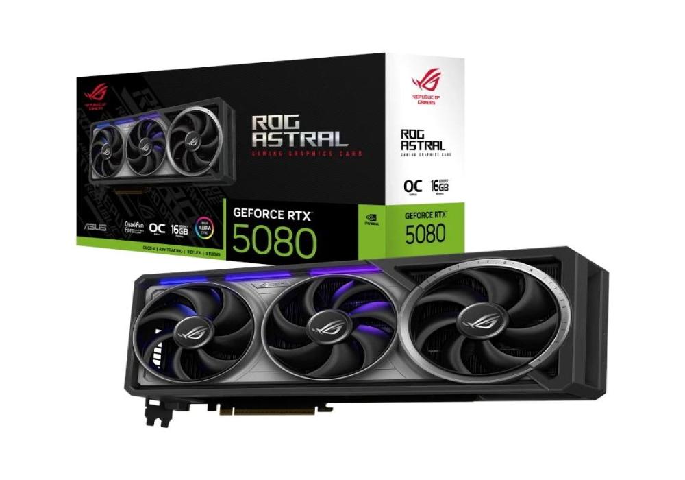 ASUS VGA NVIDIA RTX 5080 ROG Astral OC 16GB DDR7 ASUS VGA NVIDIA RTX 5080 ROG Astral OC 16GB DDR7