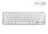 iggual Teclado Bluetooth Slim TKL-BT plata 2 canal