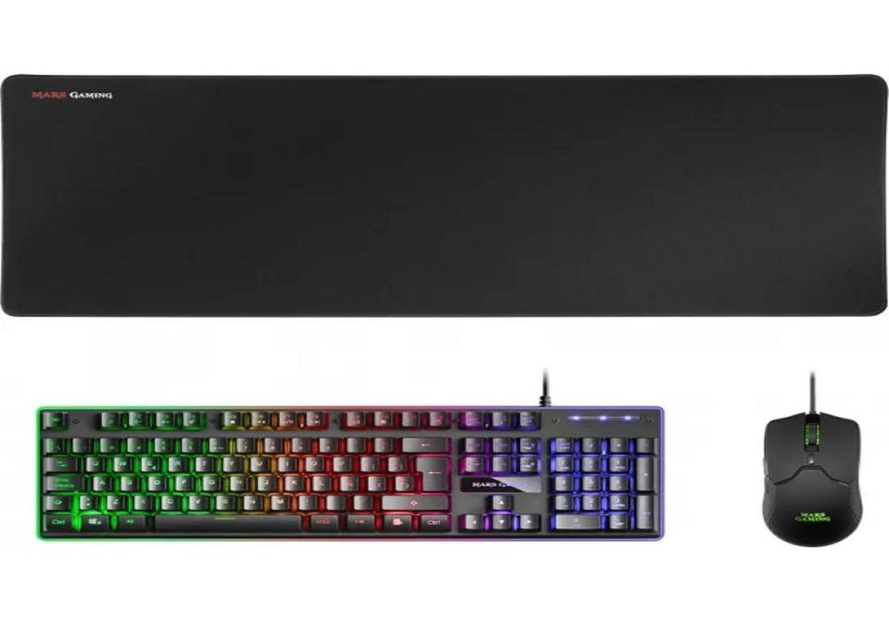 Mars Gaming Combo MCPX GAMING 3IN1 RGB Negro Mars Gaming Combo MCPX GAMING 3IN1 RGB Negro