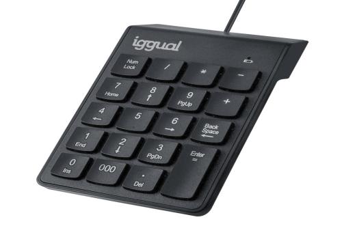iggual Teclado numérico USB CK-NUM-19T negro