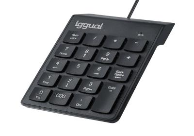 iggual Teclado numérico USB CK-NUM-19T negro