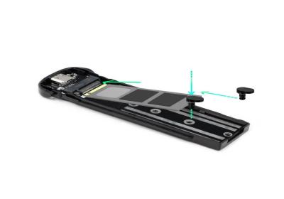 Tooq Caja Externa M.2 NGFF USB3.1 GEN1 Plata