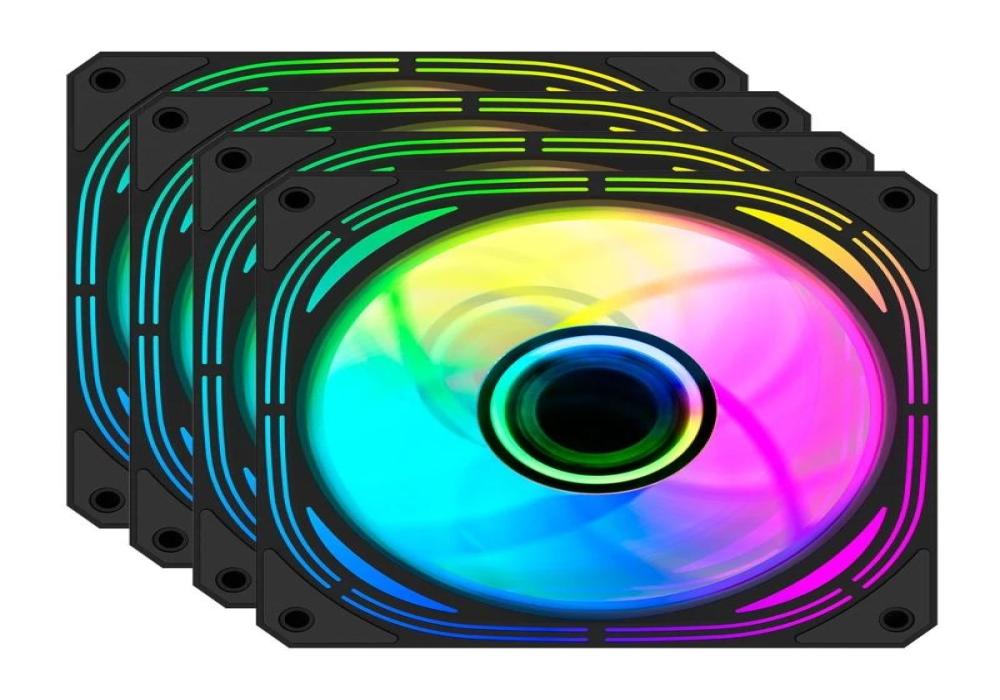 Coolbox KIT 4 Vent.12cm ARGB Infinity Pro Coolbox KIT 4 Vent.12cm ARGB Infinity Pro