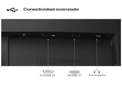 LG 24U421A-B monitor 23.8" FHD 1xHDMI curvo