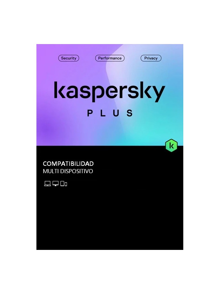 Clave Kaspersky Plus 2023 2 dispositivos 1 año + Implementación