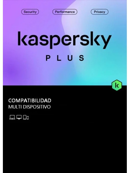 Clave Kaspersky Plus 2023 2 dispositivos 1 año + Implementación