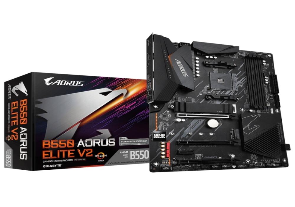 Gigabyte Aorus Placa Base B550 ELITE V2 ATX AM4 Gigabyte Aorus Placa Base B550 ELITE V2 ATX AM4