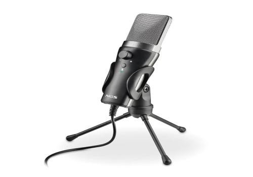 NGS Micrófono PC Usb con soporte tripode
