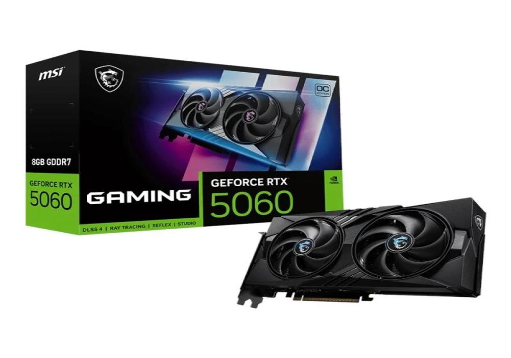 MSI VGA NVIDIA RTX 5060 8G GAMING OC DDR7 MSI VGA NVIDIA RTX 5060 8G GAMING OC DDR7