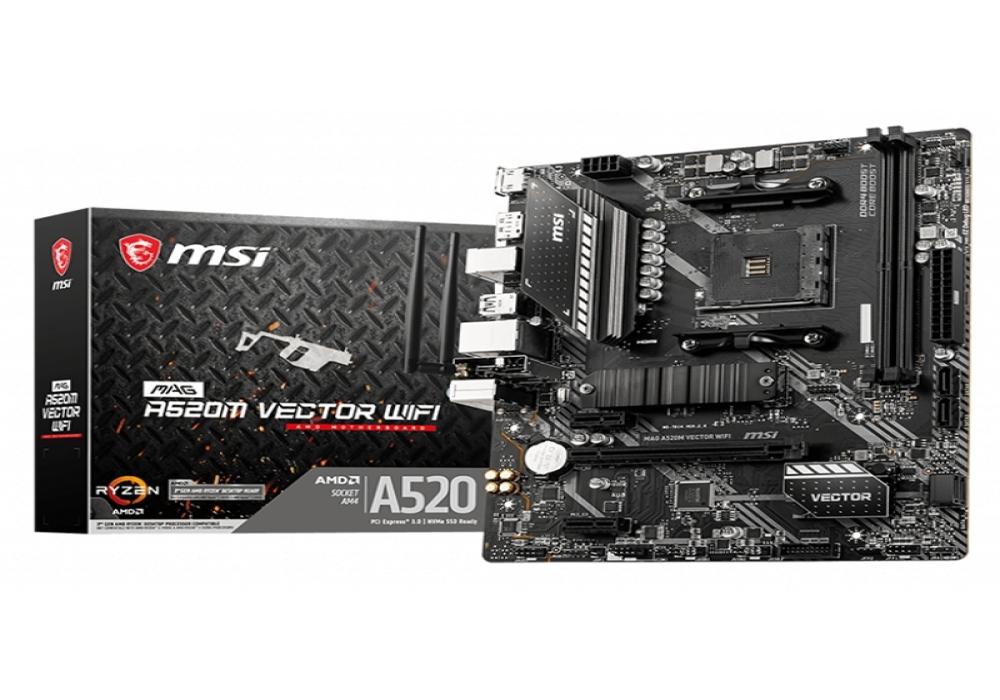 MSI Placa Base MAG A520M VECTOR WIFI mATX AM4 MSI Placa Base MAG A520M VECTOR WIFI mATX AM4