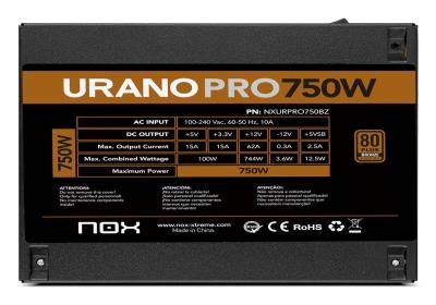 NOX Fuente ATX Urano PRO 750W Bronze