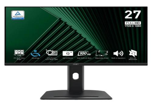 MSI MP275PG Monitor 27"100h VGA HDMI DP  MM AA