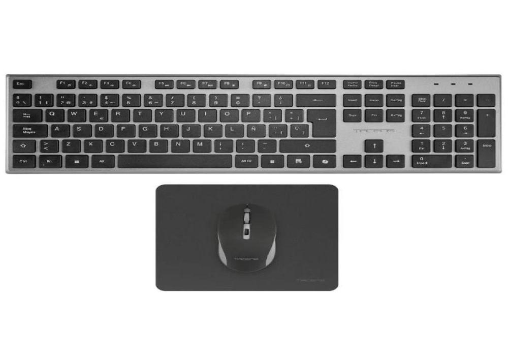 Tacens 3EN1 Teclado+Ratón+Alfom Inalámbrico Negro