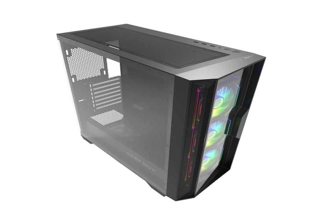 Keep Out Caja M-Atx KO XC-500 ARGB USB3 BlackGlass