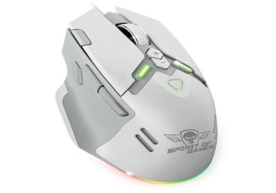 Spirit of Gamer Ratón Elite M60 Blanco RGB
