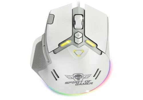 Spirit of Gamer Ratón Elite M60 Blanco RGB