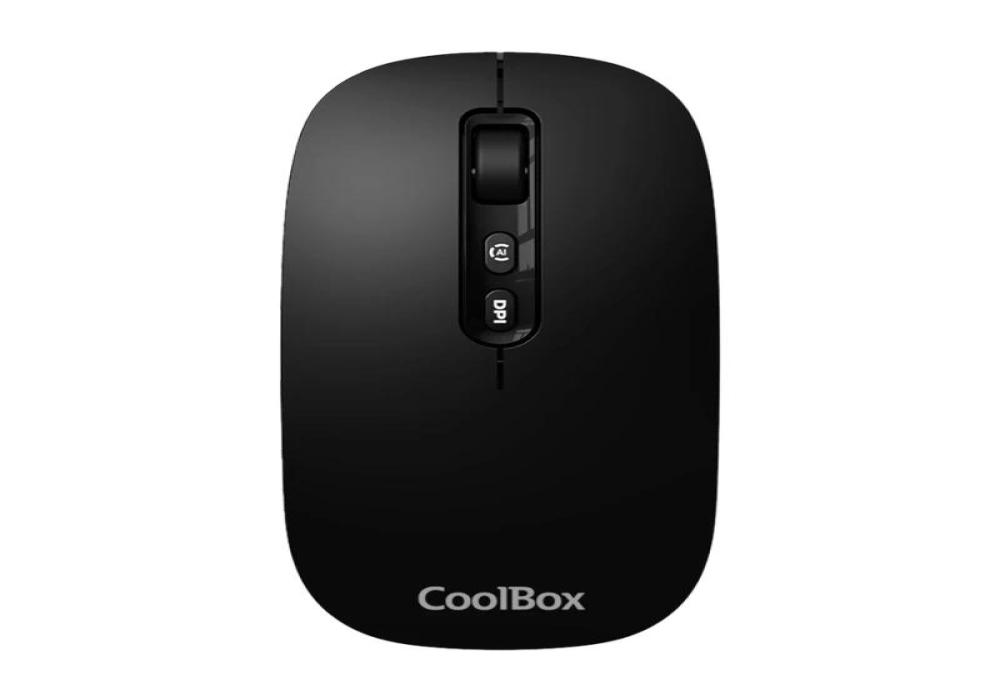 Coolbox Ratón W02-IA Inalámbrico RF+BT Negro