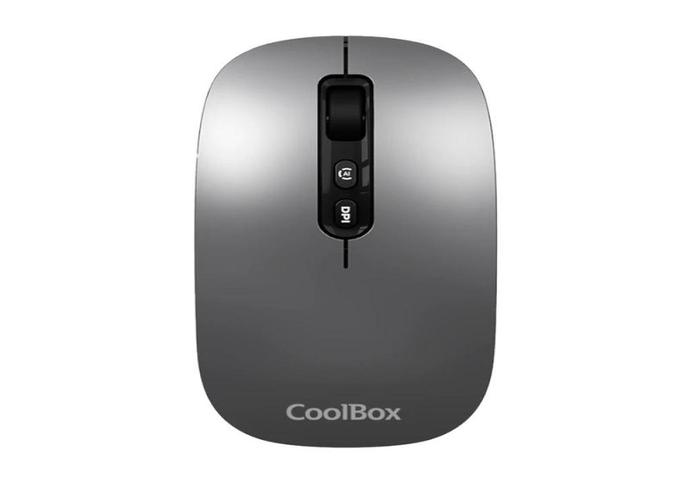 Coolbox Ratón W02-IA Inalámbrico RF+BT Gris