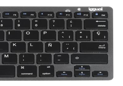 iggual Teclado Bluetooth Slim TKL-BT negro 2 canal