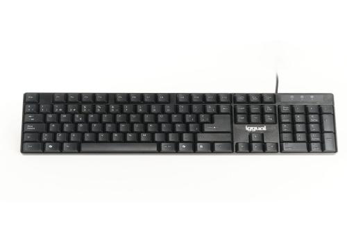 iggual Teclado USB estándar CK-FRAMELESS-105T