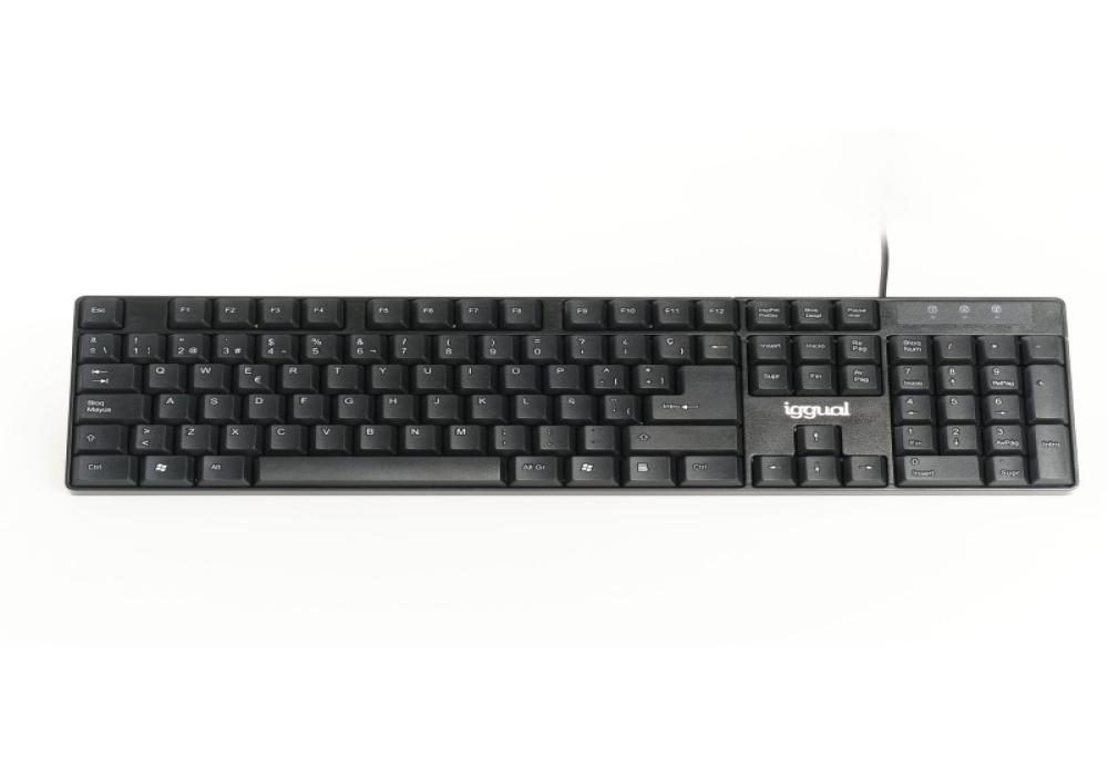 iggual Teclado USB estándar CK-FRAMELESS-105T