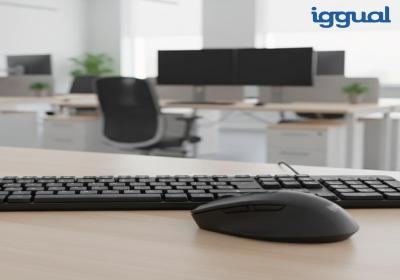 iggual Teclado USB estándar CK-SILENT-105T negro
