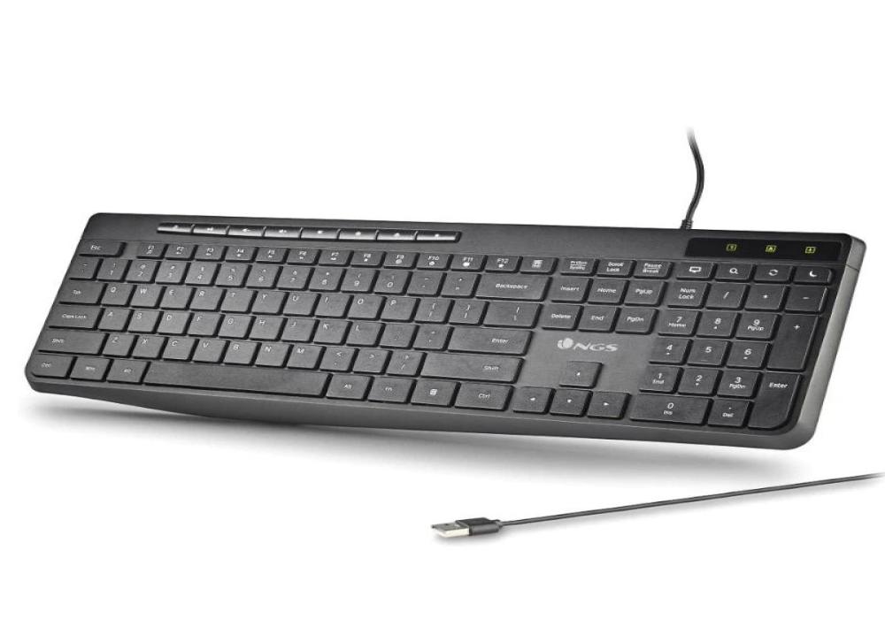 NGS Teclado USB SPECTRA Ultra Slim Silen. USB-A