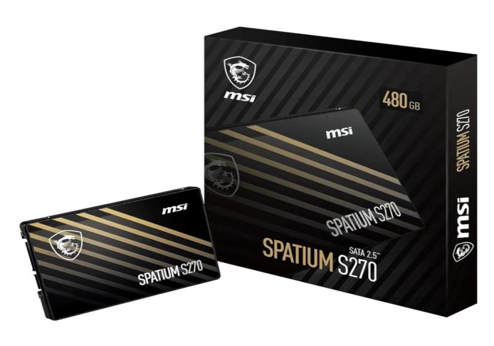 MSI SSD Spatium S270 480Gb 2.5" Sata 3 6Gbps
