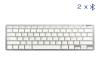 iggual Teclado Bluetooth Slim TKL-BT plata 2 canal
