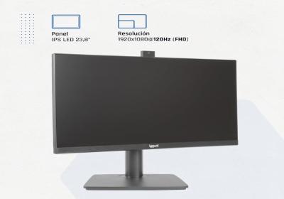 iggual Monitor 24" 120Hz 1ms HDMI VGA MM AA webcam