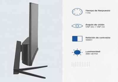 iggual Monitor 21,5" IPS 1ms FHD 120Hz VGA HDMI DP