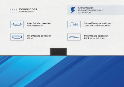 iggual Monitor 27" 120Hz 1ms HDMI VGA MM AA webcam