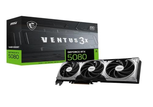 MSI VGA NVIDIA RTX 5080 16G VENTUS 3X OC DDR7