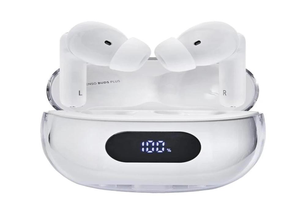 Intenso | Buds Plus Auriculares TWS ANC+ENC| Blanc