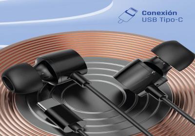 iggual Auriculares tipo C intrauditivos con micro