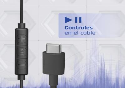 iggual Auriculares tipo C intrauditivos con micro